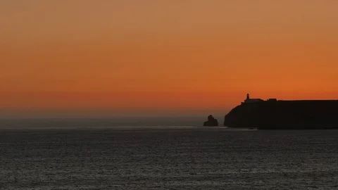 Light House at Sunset Stock Footage 119908194