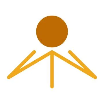 Light Icon Logo Design Template Stock Illustration