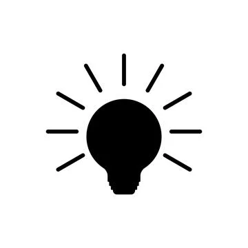 Light icon vector Stock Illustration
