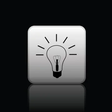 Light icon web Illustrazione stock