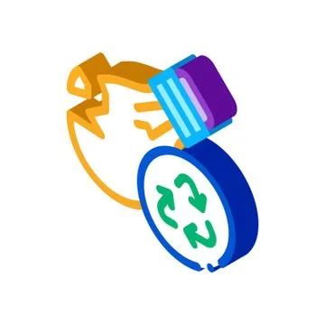 Light industrial processing isometric icon vector illustration 스톡 일러스트