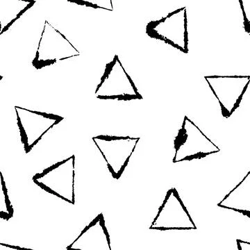 Light Inky Triangles Pattern on Blotting Paper Stock Illustration