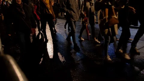 Light installations create a magical atmosphere at The Festival of Lights Stock Footage 114481373