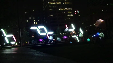 Light Installations Stock Footage 521230