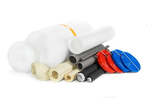 Light insulation for sewage pipes Stock Photos