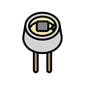Light intensity sensor module color icon vector illustration Stock Illustration