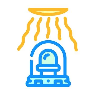 Light intensity sensor module color icon vector illustration Stock Illustration