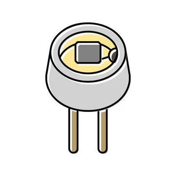 Light intensity sensor module color icon vector illustration Stock Illustration