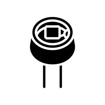 Light intensity sensor module glyph icon vector illustration Stock Illustration