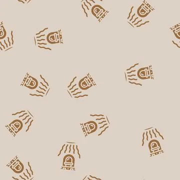 Light intensity sensor module glyph vector seamless pattern Stock Illustration