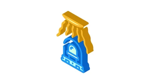 Light intensity sensor module isometric icon animation Video stock 327274983