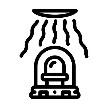 Light intensity sensor module line icon vector illustration Illustrazione stock