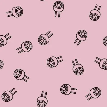 Light intensity sensor module line seamless pattern Stock Illustration