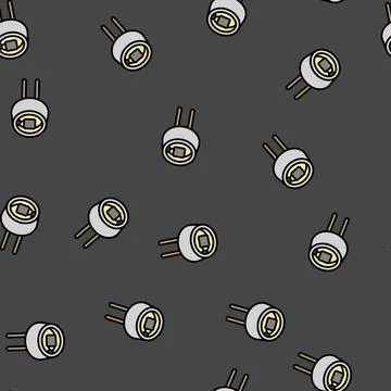 Light intensity sensor module vector seamless pattern Stock Illustration