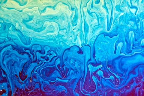 Light interference patterns on soap film Stock Photos