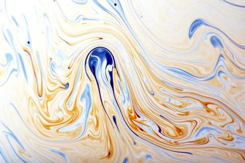 Light interference patterns on soap film Stock Photos