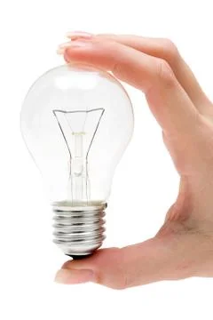 Light Isolated on a White Background Foto stock
