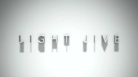 Light jive 3D title animation with shadows on a white background Stock Footage 297798752