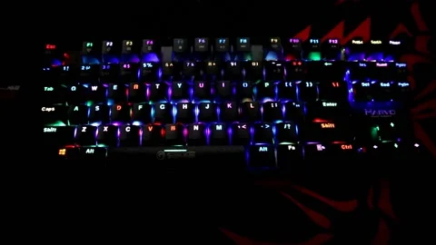 Light Keyboard Stock Footage 130369026