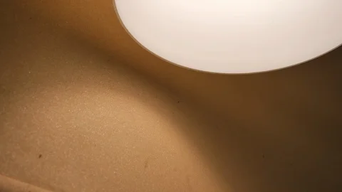 Light lamp and sunshade interior decoration room, close-up scene Stock Footage 89272512
