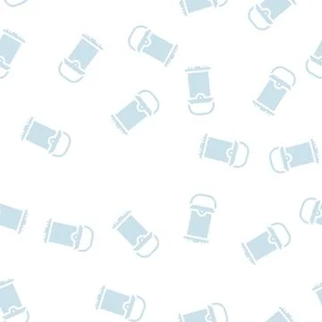 Light lamp glyph vector seamless pattern Stock Illustration