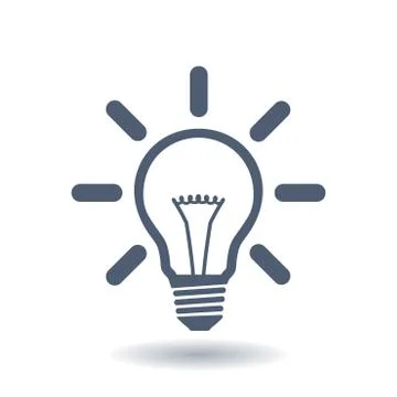 Light lamp icon Stock Illustration