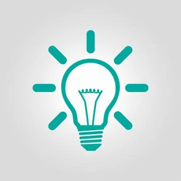 Light lamp icon Illustrazione stock