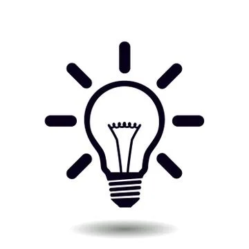 Light lamp icon. Stock Illustration