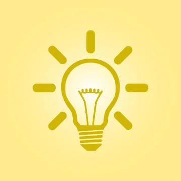 Light lamp icon. Stock Illustration