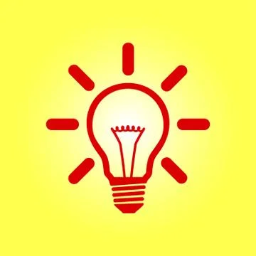 Light lamp icon. Stock Illustration