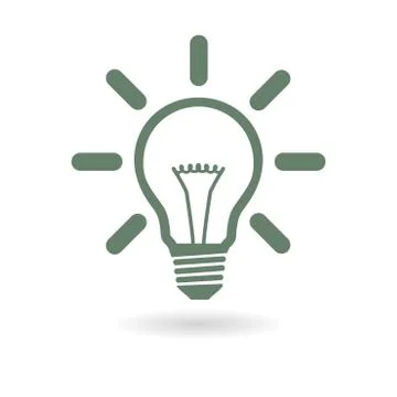 Light lamp icon. Illustrazione stock