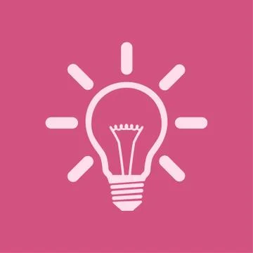 Light lamp icon. Stock Illustration
