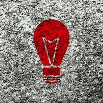 Light lamp icon symbol Flat modern web design with long shadow and space for  Illustrazione stock