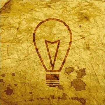 Light lamp icon symbol Flat modern web design with long shadow and space for  Illustrazione stock