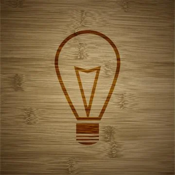 Light lamp icon symbol Flat modern web design with long shadow and space for  Illustrazione stock