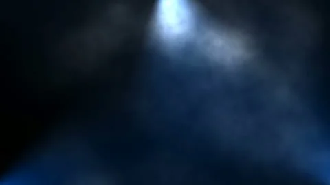Light of lantern with heavy smoke. Hanging swaying lamp on dark background room. Stock Footage 112724995
