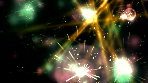 Light &amp; Laser Show. Green Stock Footage 46291860