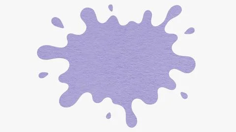 Light lavender splash with copy space from textured paper isolated on white b Stock Illustration