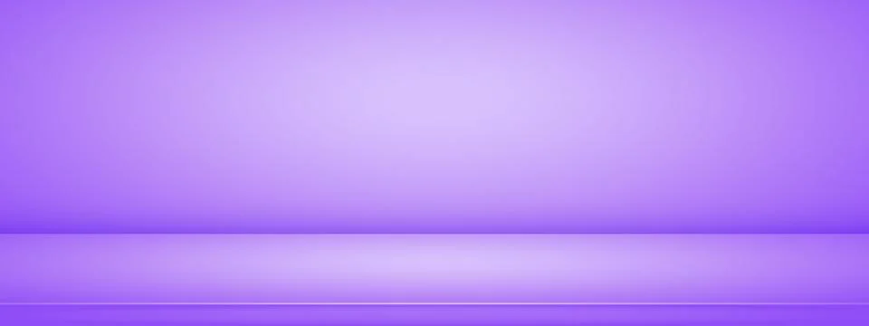 Light lavender studio room. Abstract violet gradient backdrop. 3d empty wal.. Stock Illustration
