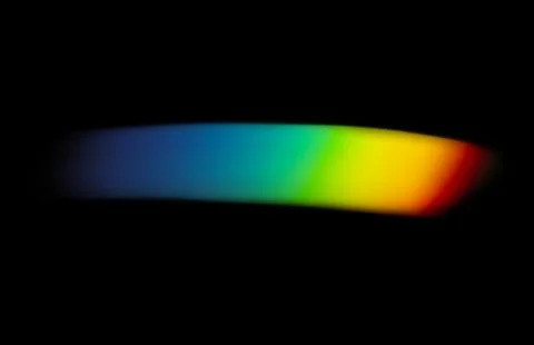Light leak effect on a black background Stock Illustration