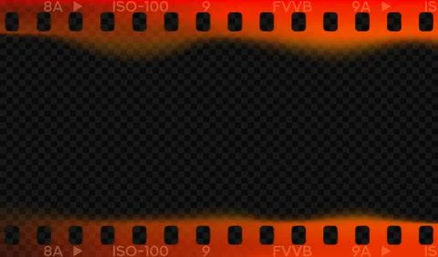 Light leak effect of film frames Illustrazione stock