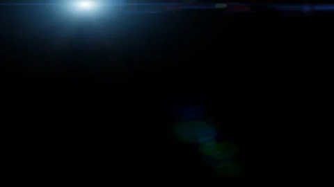 Light Leak Master Prime Lens Flares Moving Downward isolated on a black backgrou Stock Footage 153107702