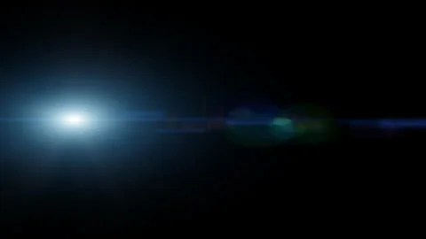 Light Leak Master Prime Lens Flares FX Moving in the center isolated on a black Stock Footage 153107783