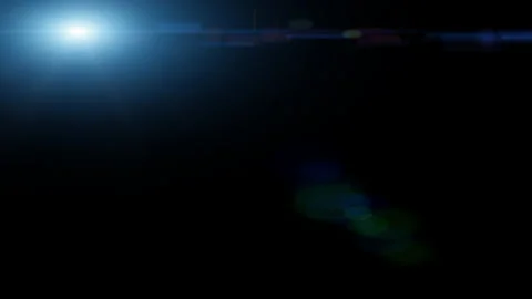 Light Leak Master Prime Lens Flares Moving Across isolated on a black background Stock Footage 153108503