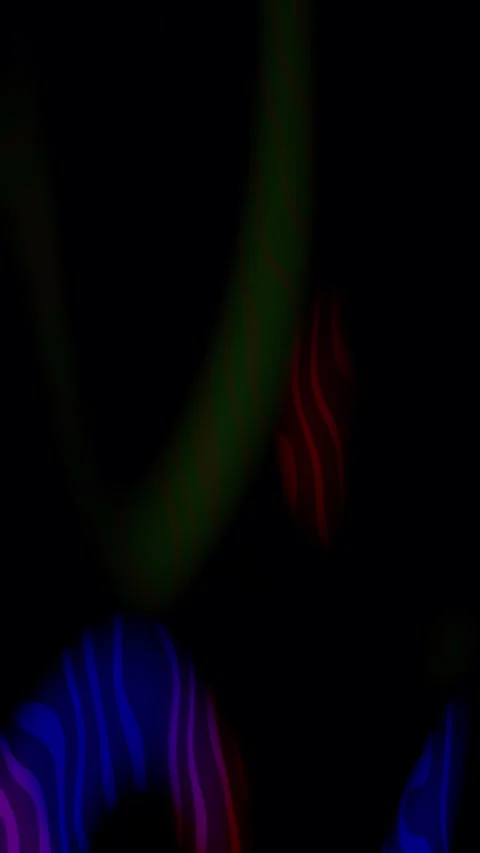 Light leak vertical enhances abstract digital art wavelike colorful patterns. Stock Footage 327630221