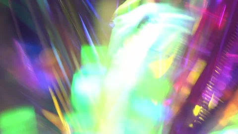 Light leaks effect background abstract animation. Rainbow colors lights sparkle Vídeo Stock 260986731