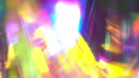 Light leaks effect background abstract animation. Rainbow colors lights sparkle Vídeo Stock 274518097