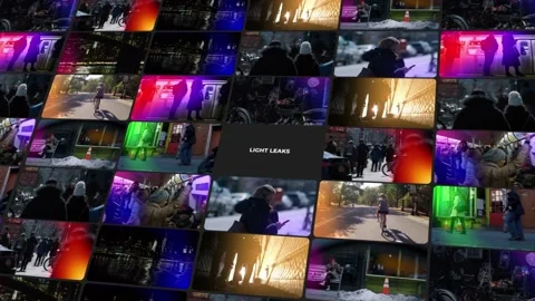 Light Leaks Pack 스톡 After Effects