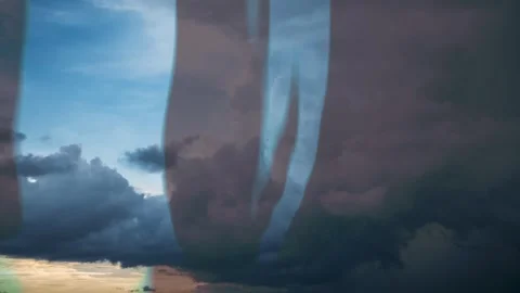 Light leaks in the sky clouds timelapse high res sunset sunrise dark sky col Stock Footage 296636004
