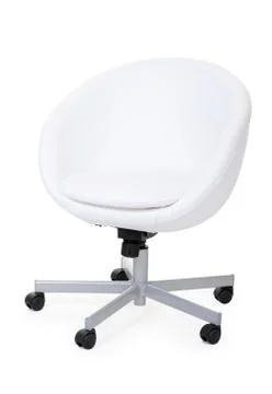 Light leather chair Stock Photos